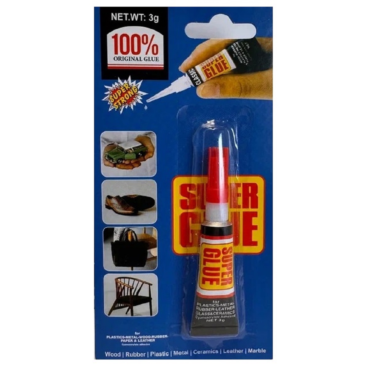 Супер клей 100% 3гр универсальный