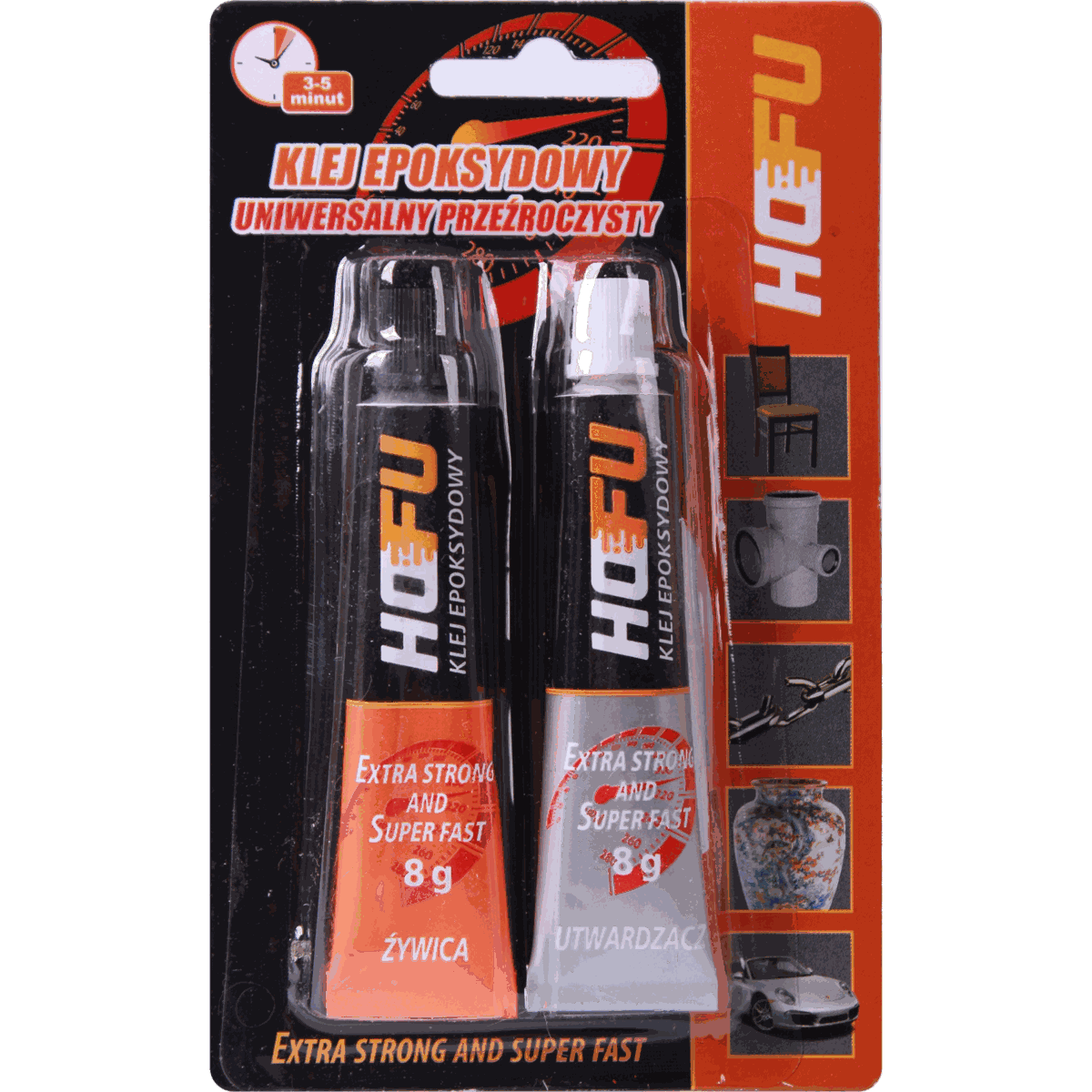 Клей эпоксидный универсальный Хофу в тубах 2х8 гр
