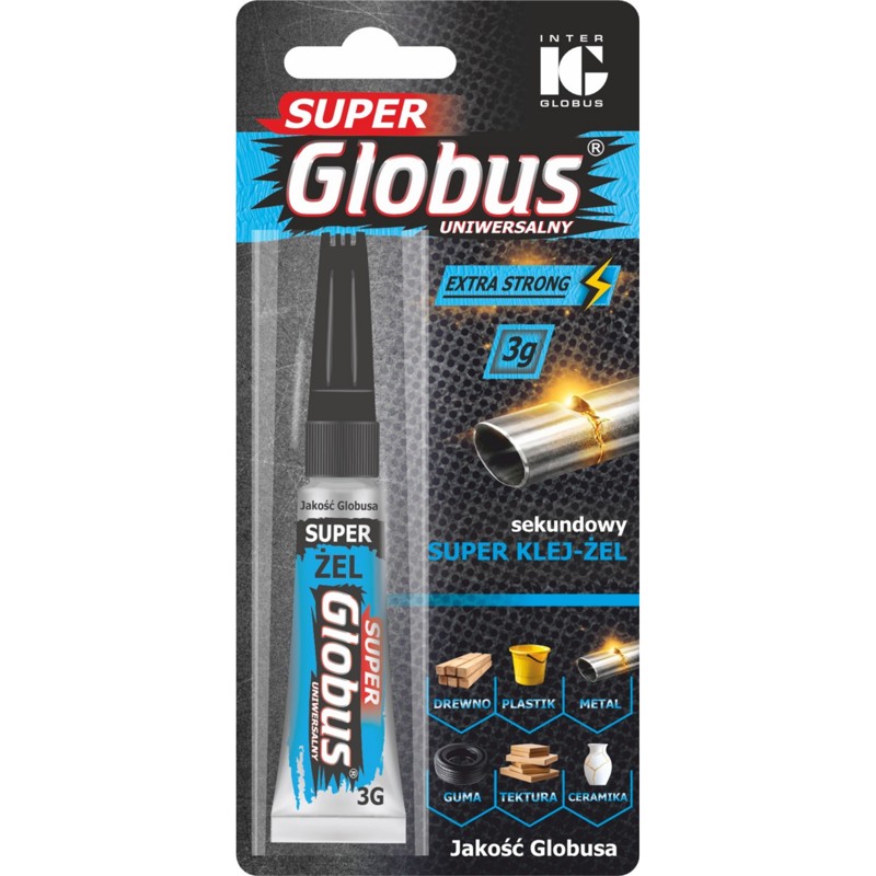 Клей-гель Супер Глобус 3 г универсальный цианоакриловый