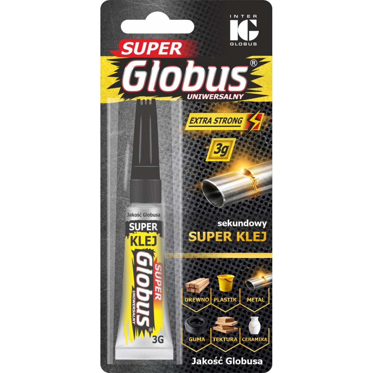 Клей Супер Глобус 3 г универсальный цианоакриловый