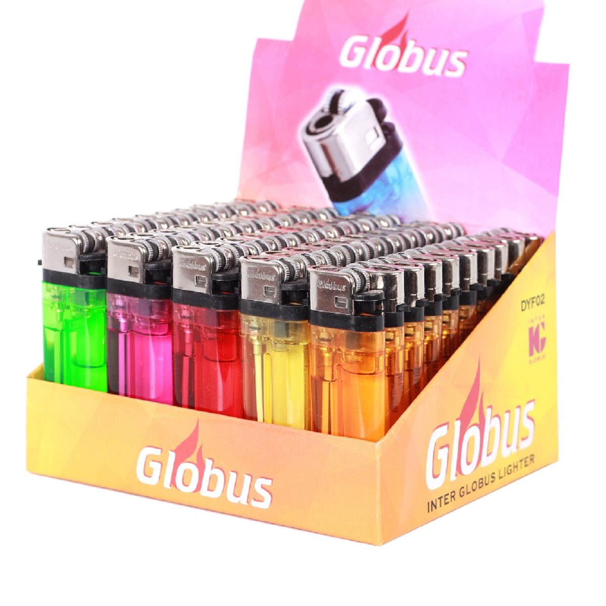 dyf002 ЗАЖИГАЛКА ПЬЕЗО С ТУРБИРОВАННЫМ ПЛАМЕНЕМ globus turbo crystal МНОГОРАЗОВАЯ, 7.8 см