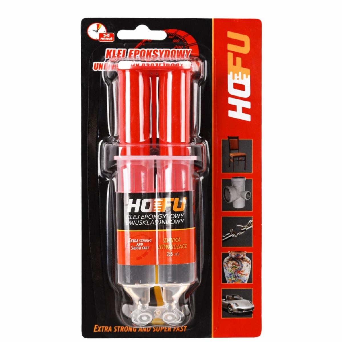 Клей эпоксидный универсальный Хофу 25мл, шприц